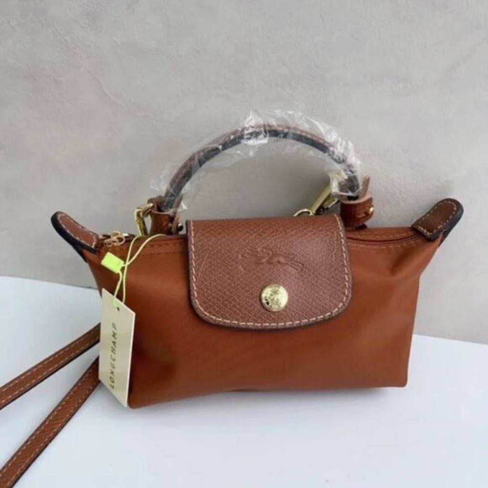 💼👒Longchamp Brown Mini Crossbody Bag